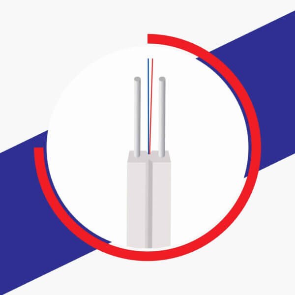 2core Single Mode Fiber Optic Cable ELV-3002