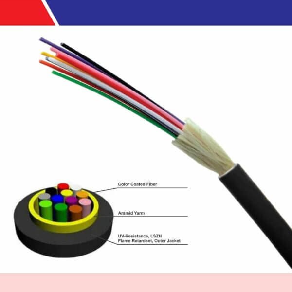 12 core fiber optic cable Multimode Om4